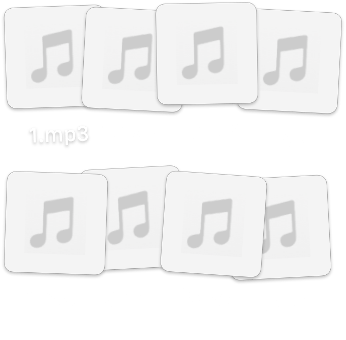 Multiple audio files